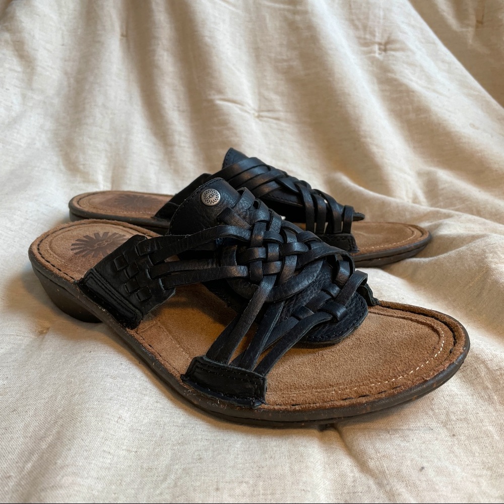 NWOB UGG Hurache Woven Sandal Black